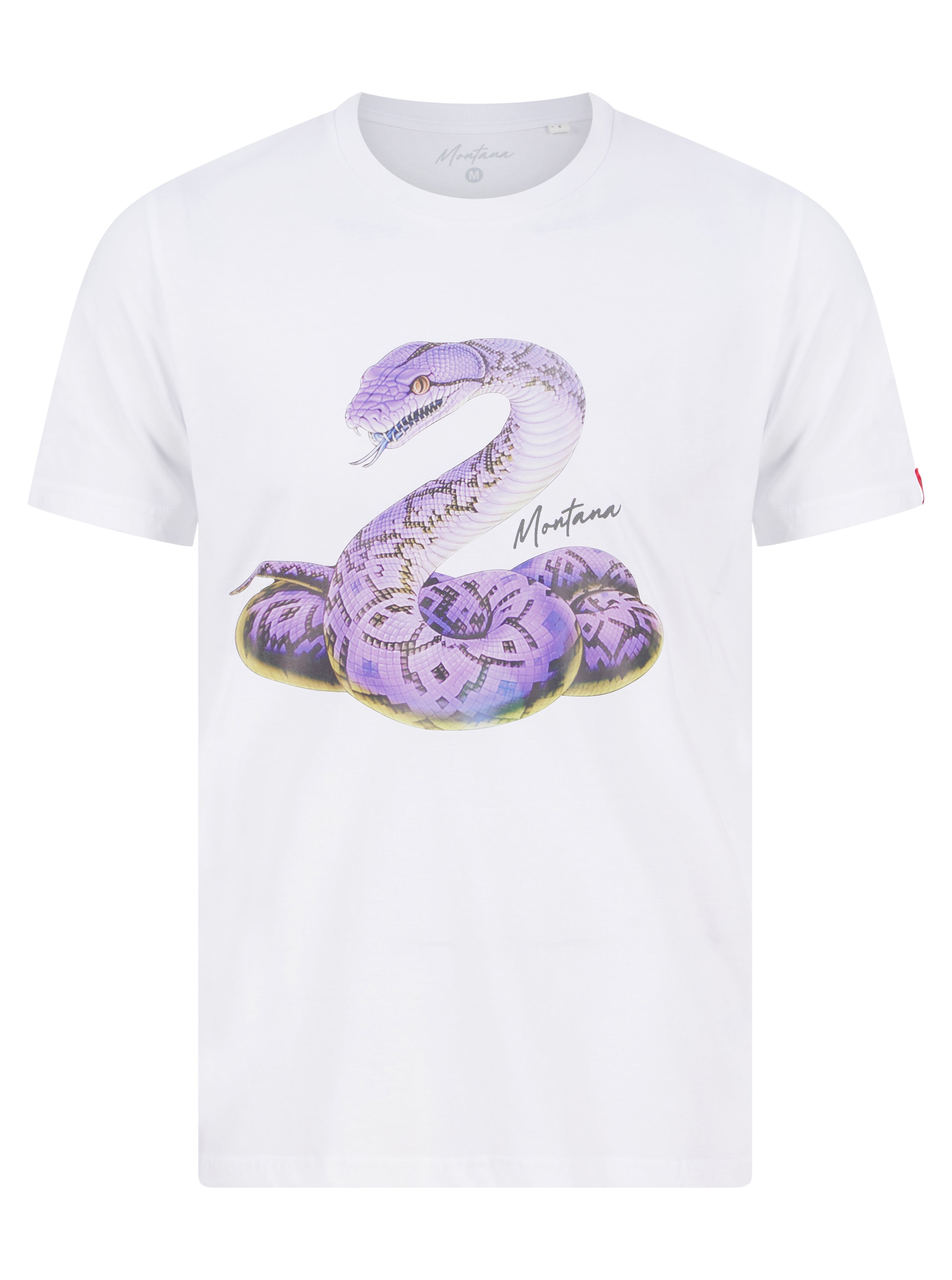 Load image into Gallery viewer, Montana Snake T Shirt White
