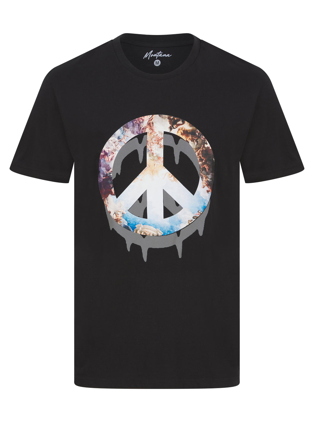Montana Peace Sign T Shirt Black