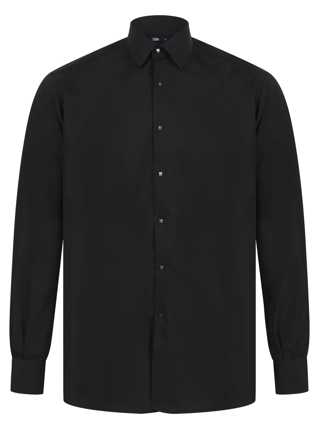Lagerfeld L/S Press Stud Shirt Black