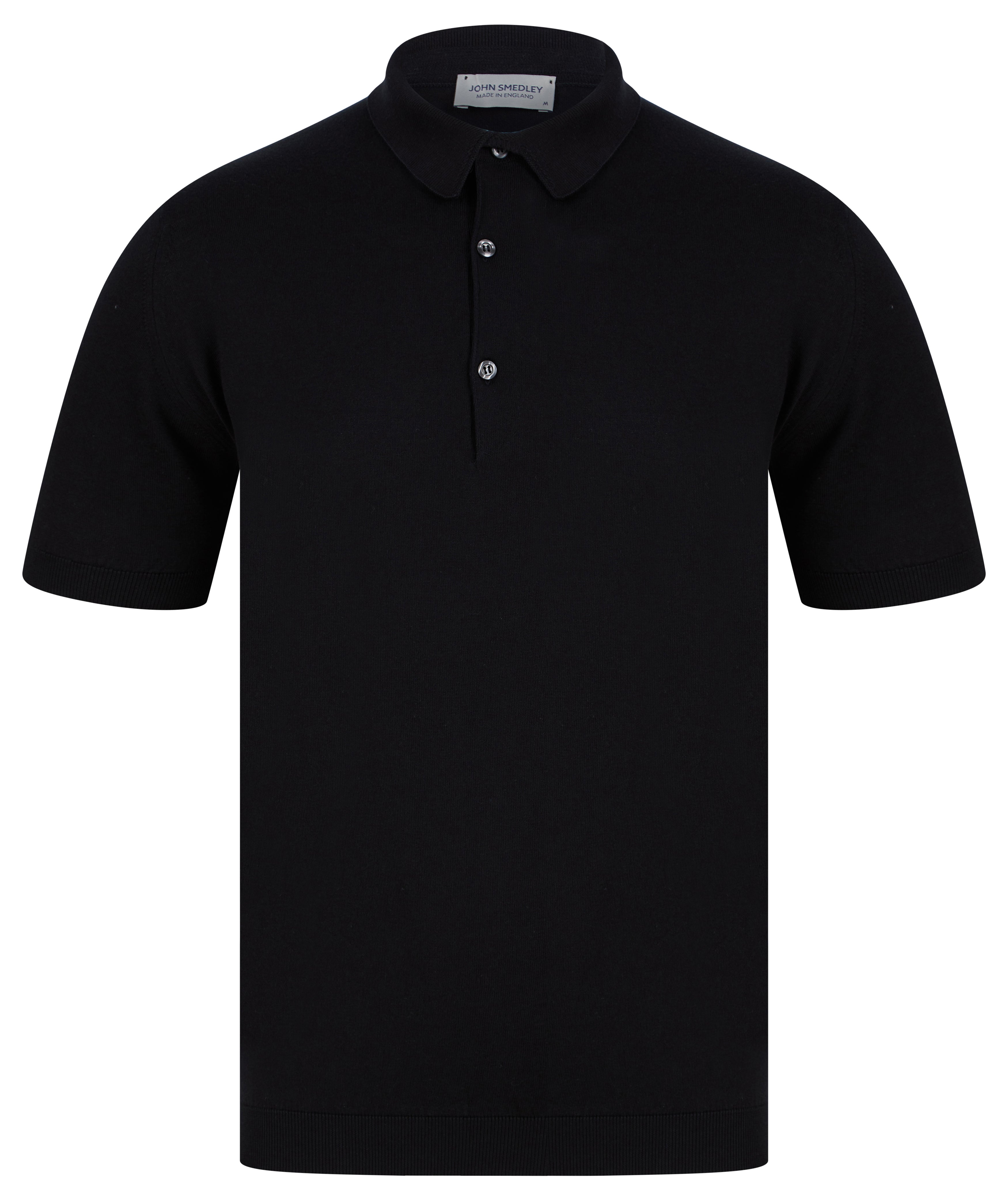Load image into Gallery viewer, John Smedley Adrian Polo Shirt Black
