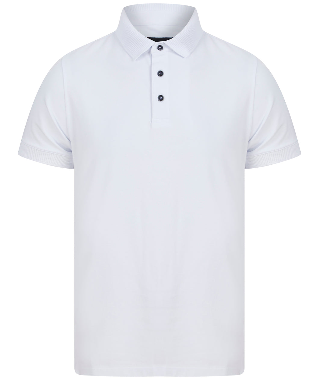 Remus Tapered Jersey Polo White