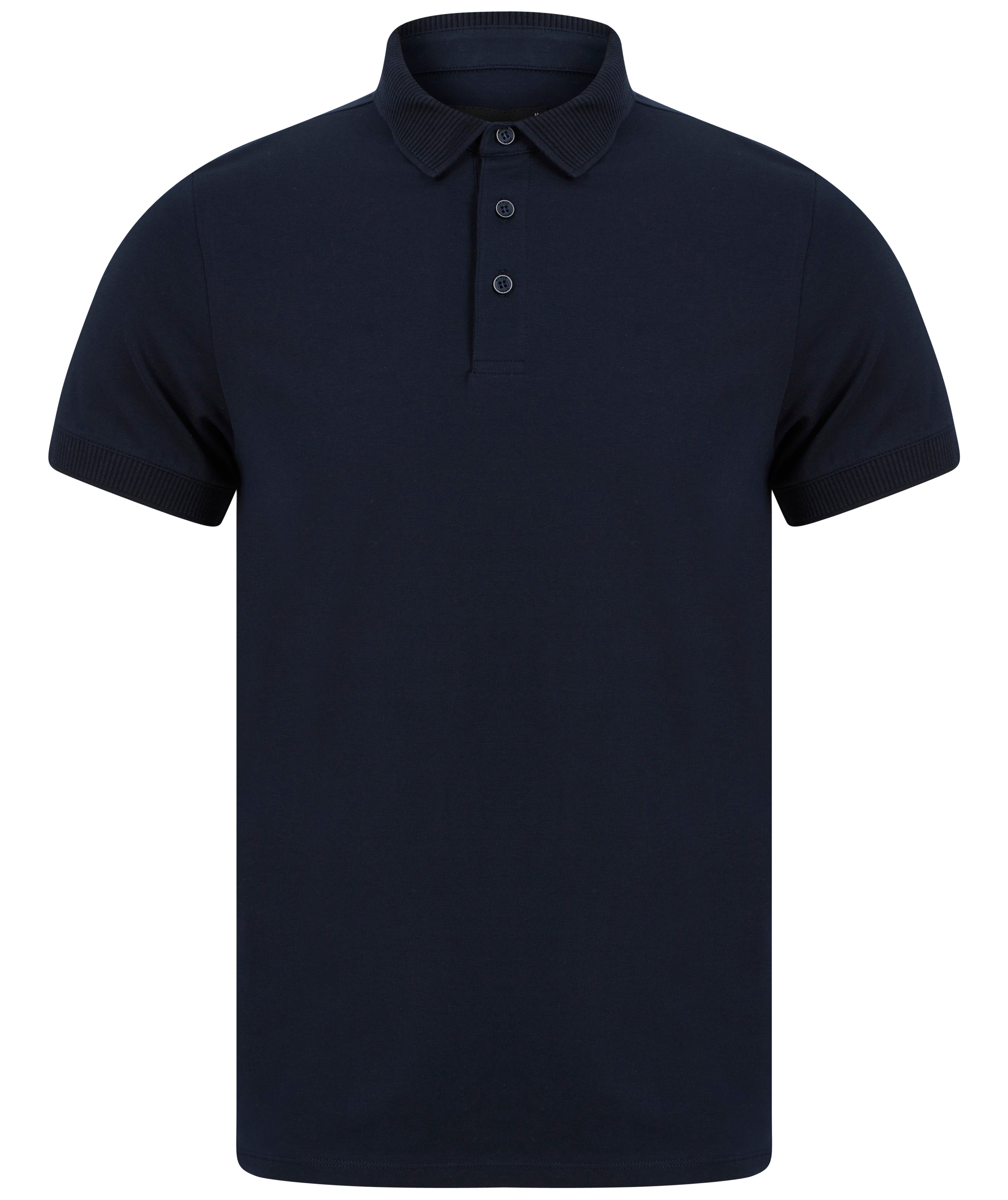 Load image into Gallery viewer, Remus Tapered Jersey Polo Navy
