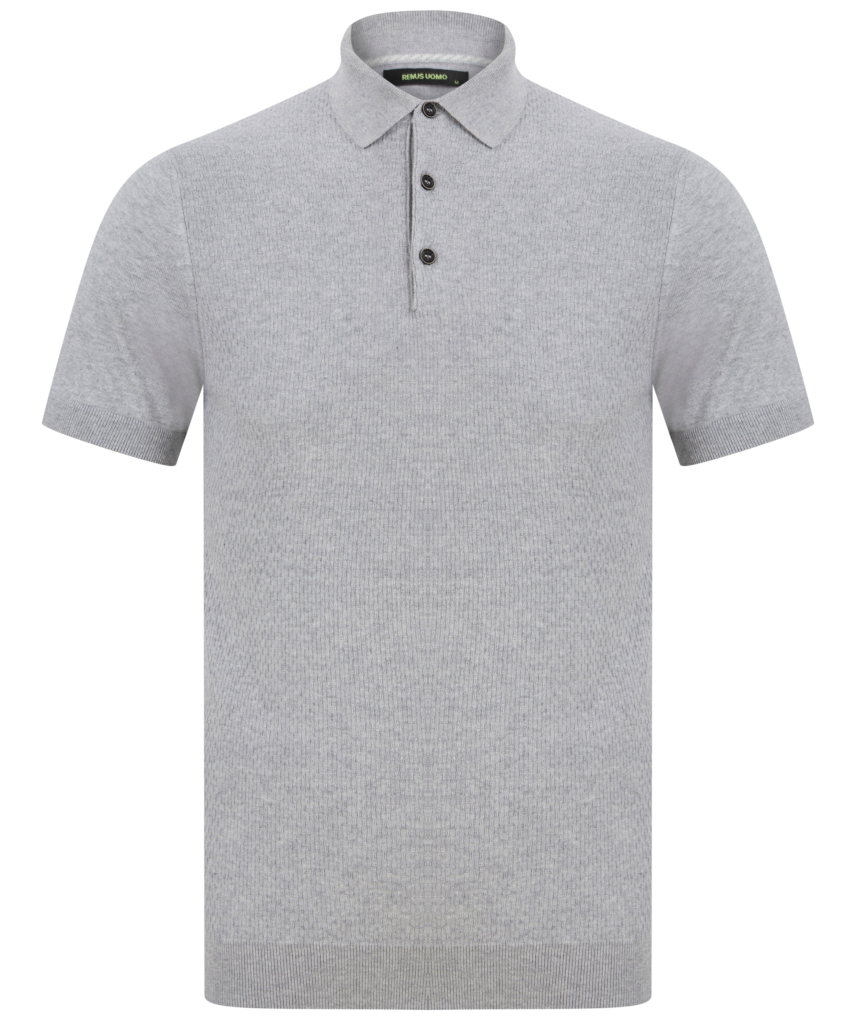 Load image into Gallery viewer, Remus Slim Fit Knit Polo Grey
