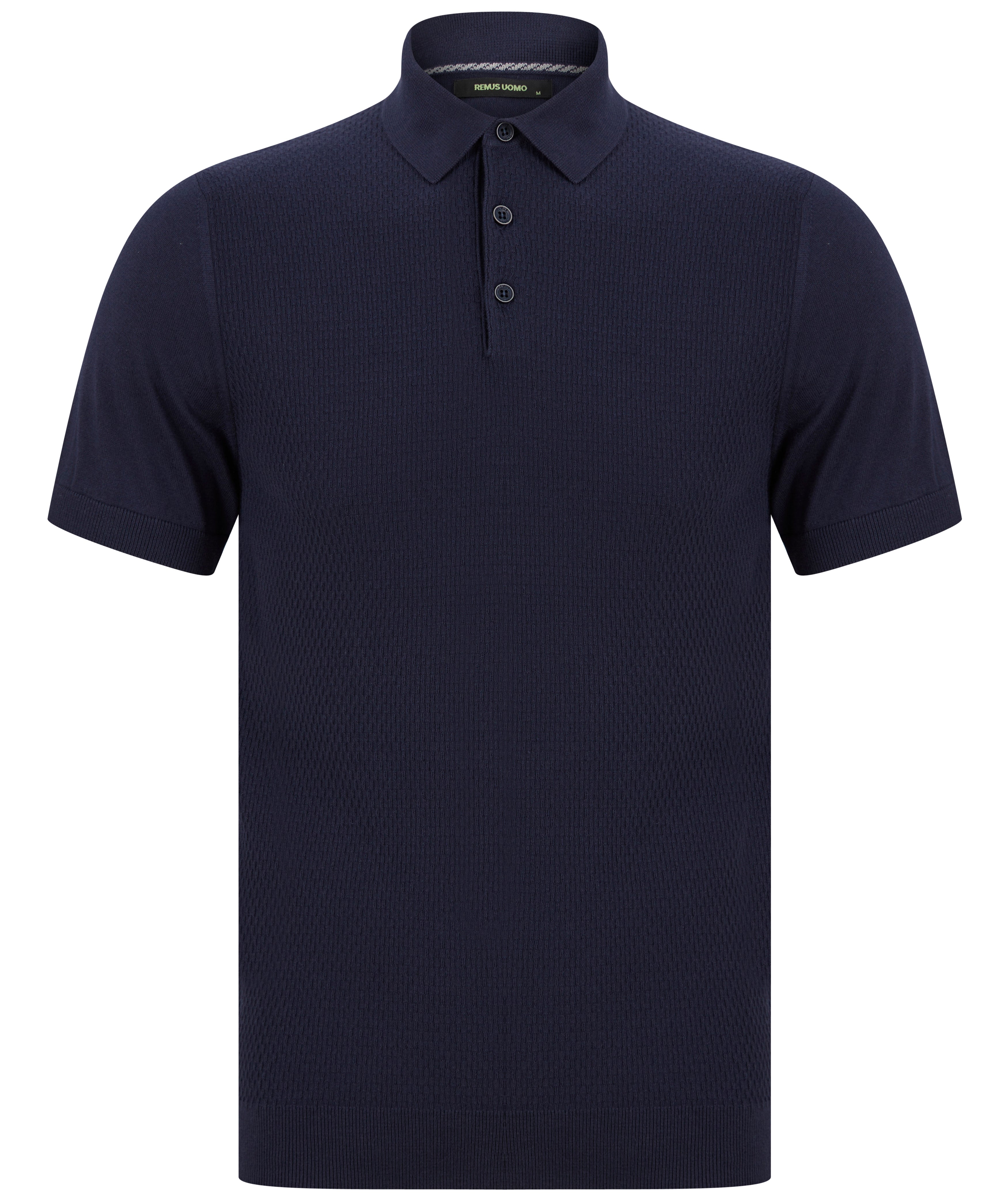 Load image into Gallery viewer, Remus Slim Fit Knit Polo Navy
