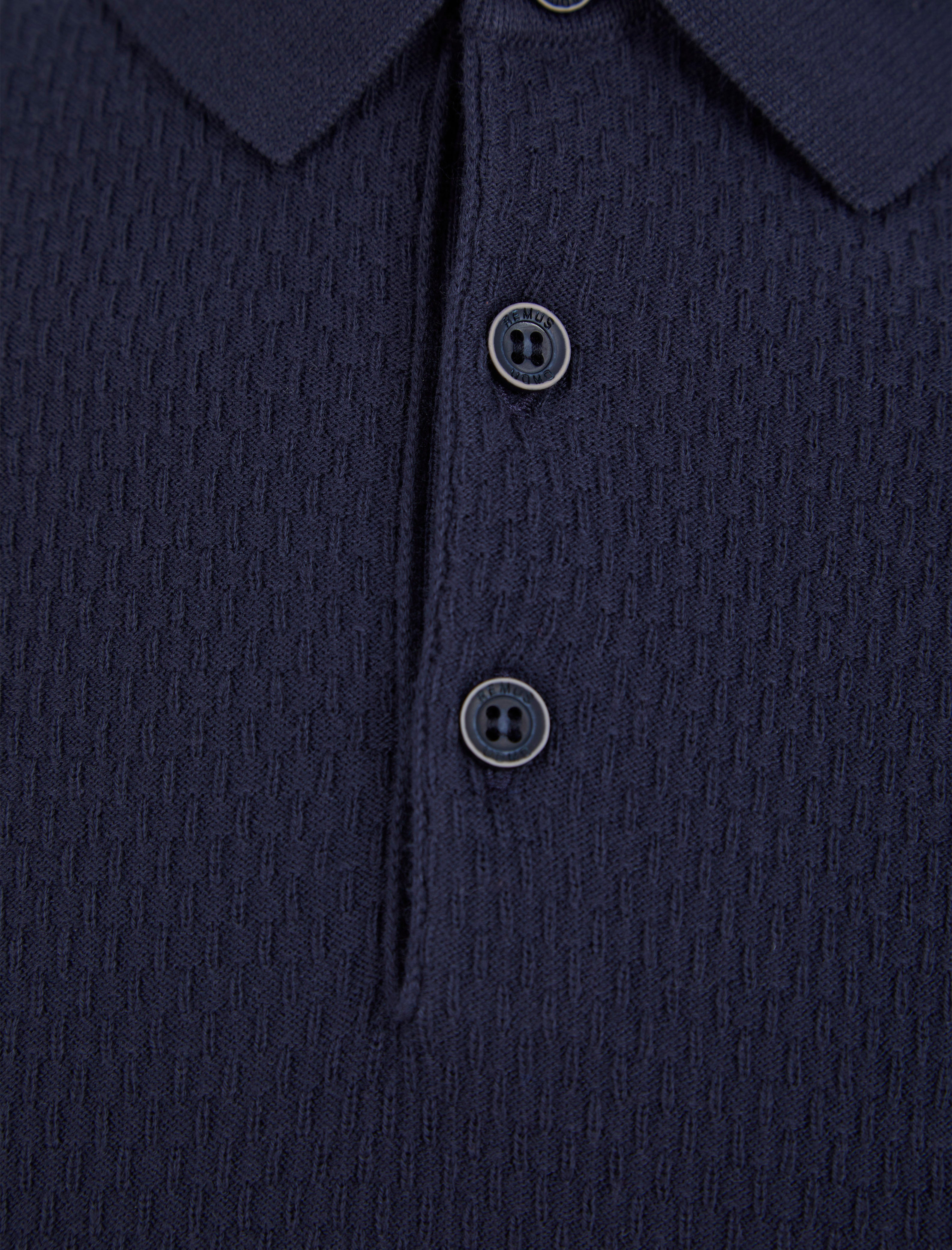 Load image into Gallery viewer, Remus Slim Fit Knit Polo Navy
