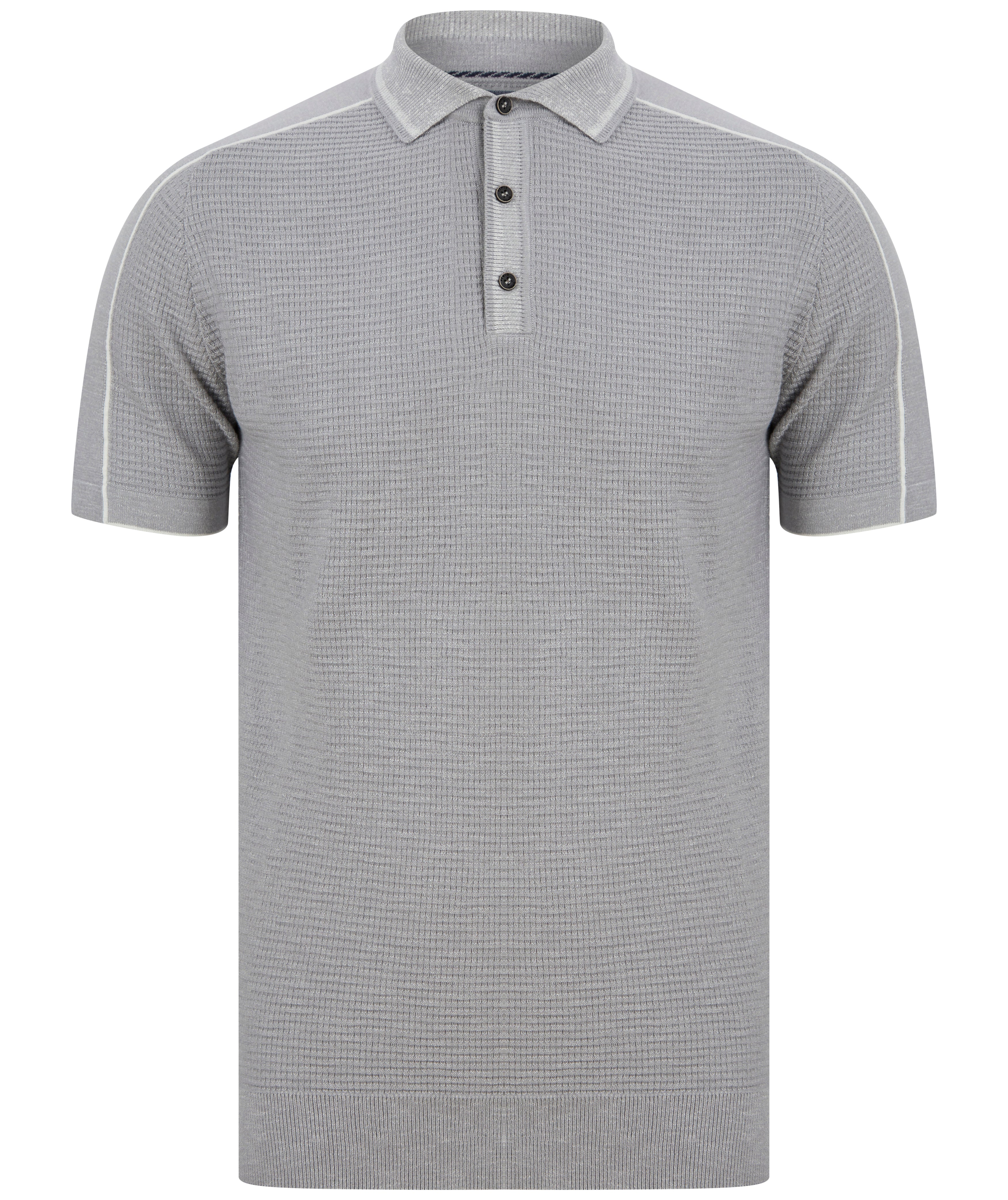 Load image into Gallery viewer, Remus Slim Fit Knitted Polo Shirt Grey
