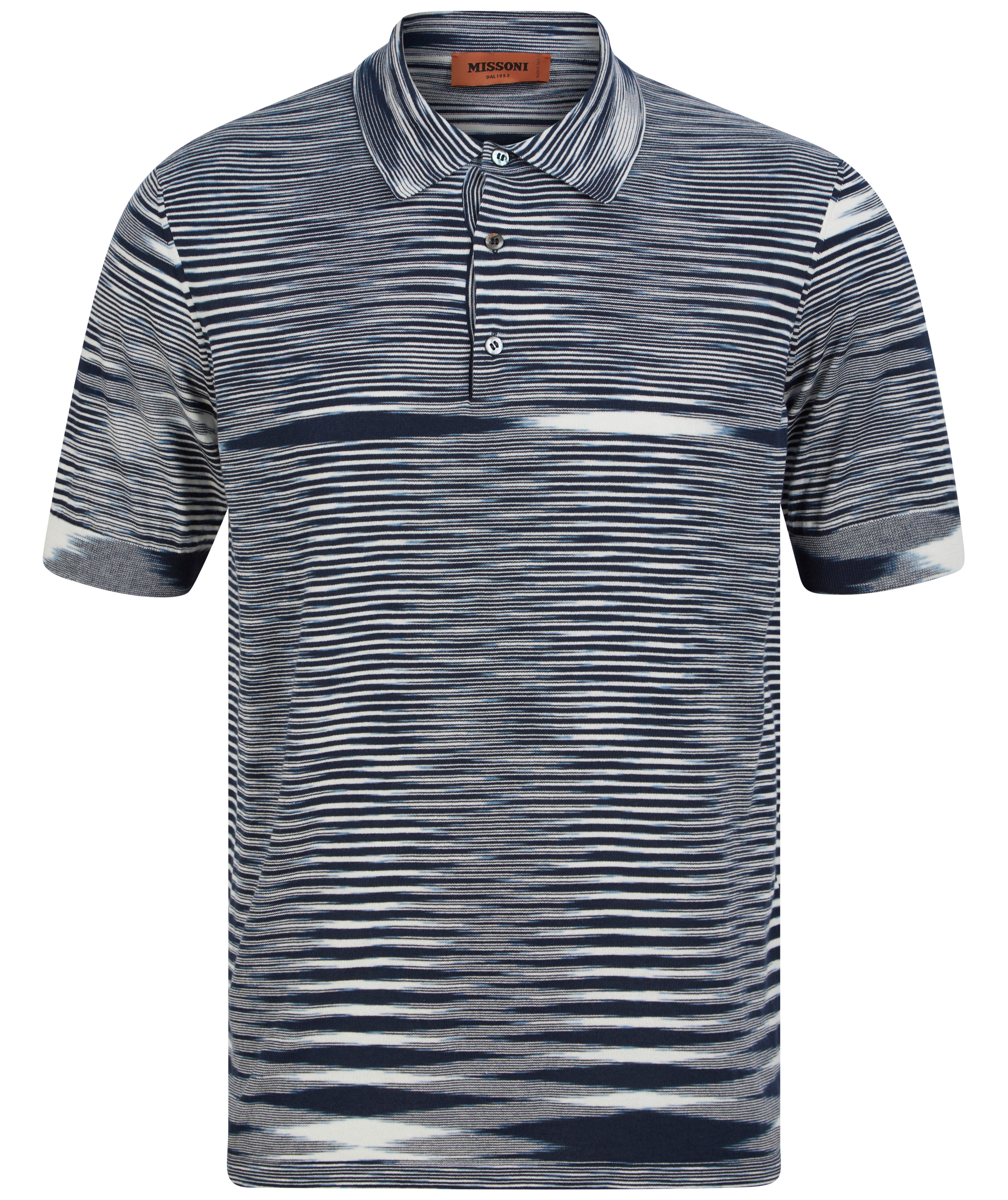 Load image into Gallery viewer, Missoni Knitted Polo Shirt Navy
