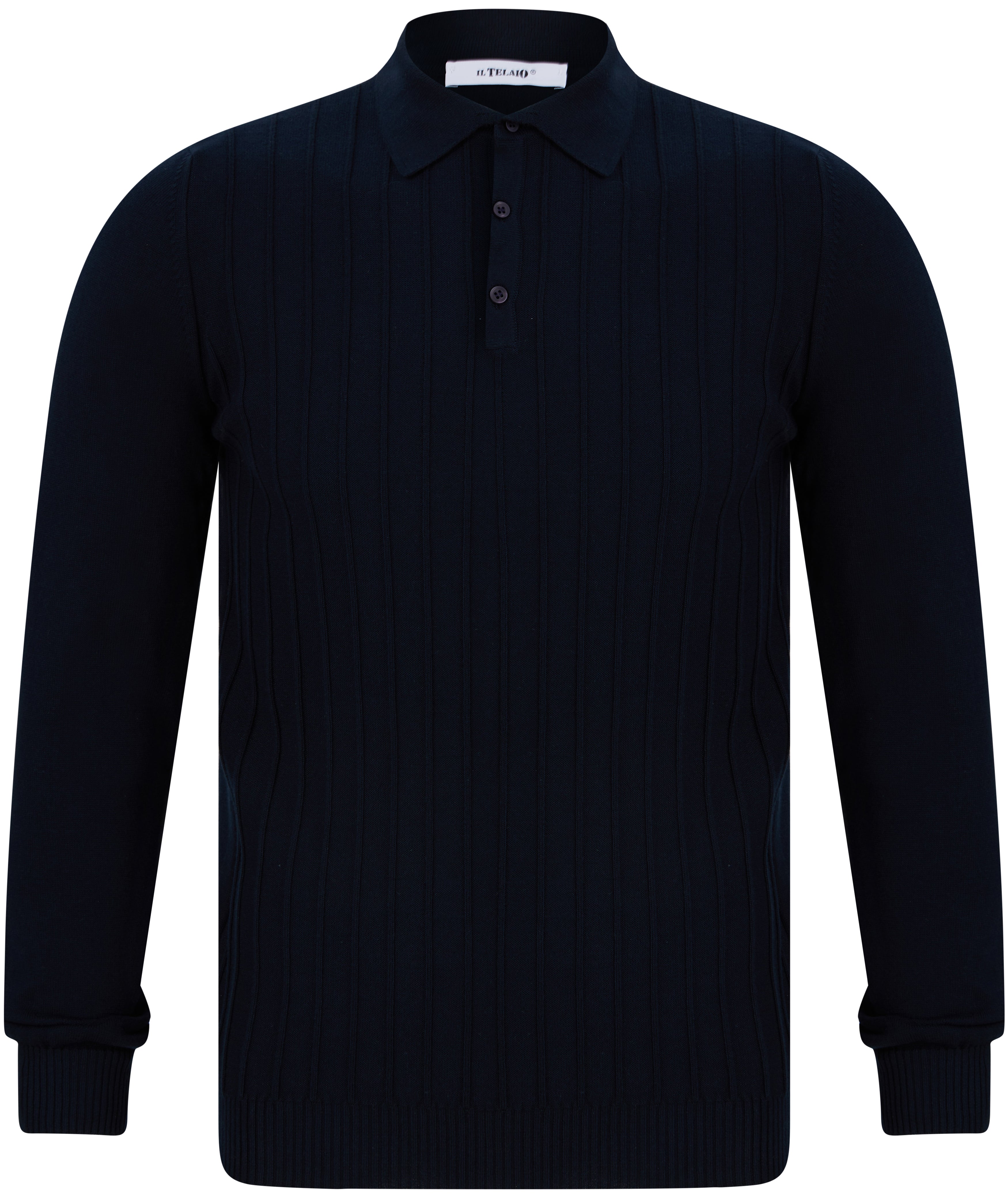 Load image into Gallery viewer, IL Telaio Long Stripe Knit Navy
