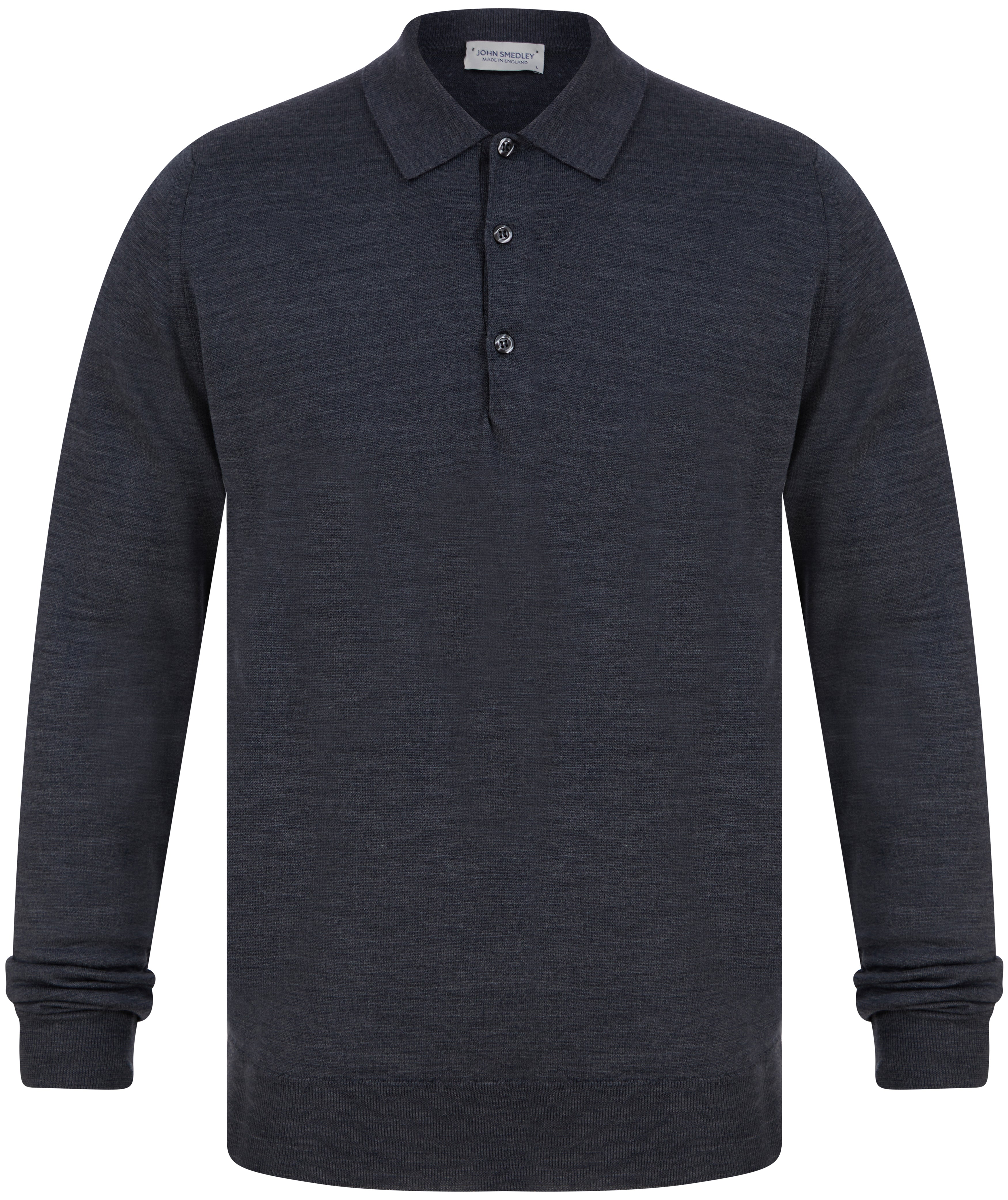 Load image into Gallery viewer, John Smedley Belper Polo Shirt Charcoal
