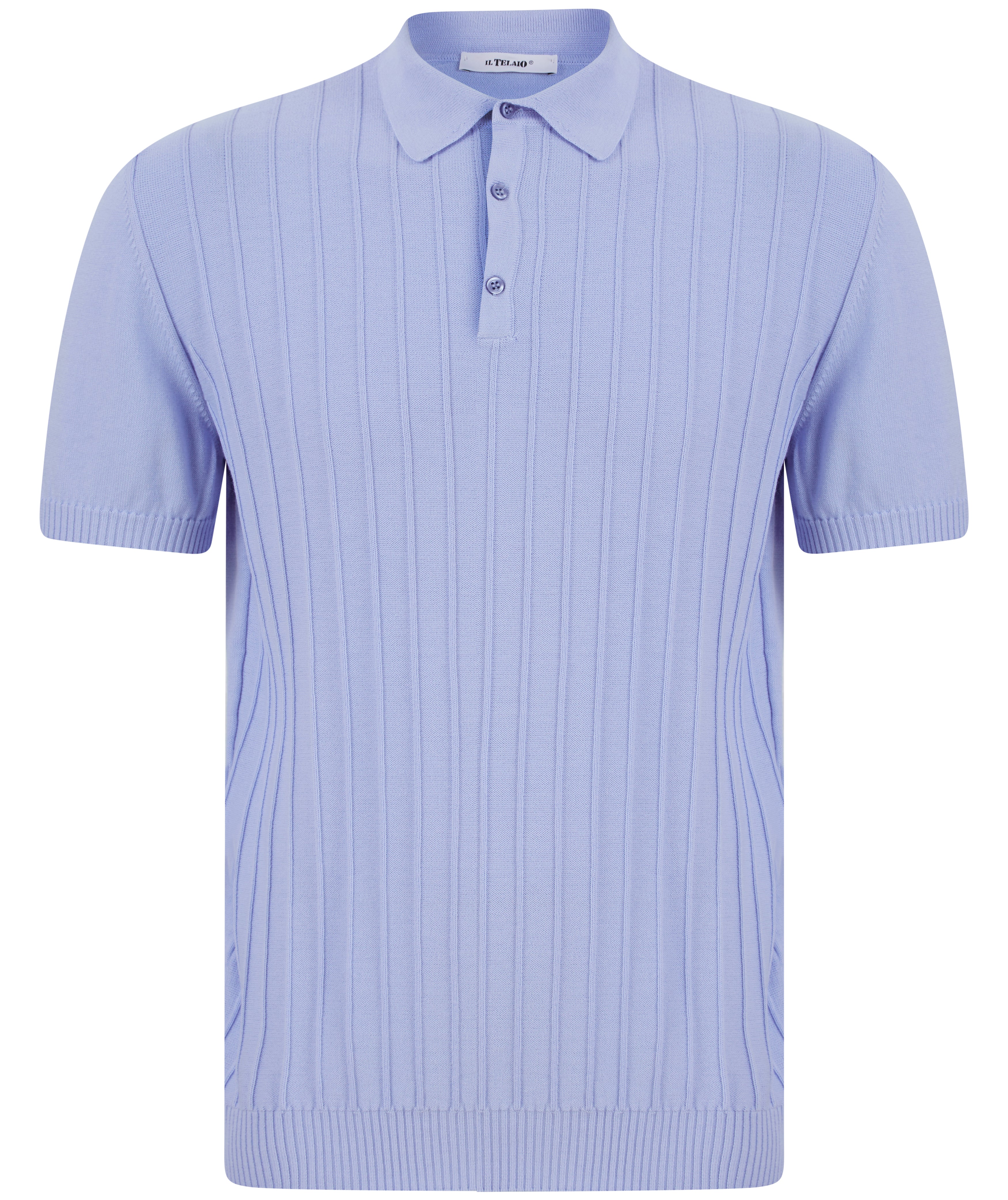 Load image into Gallery viewer, IL Telaio Short Stripe Polo Sky

