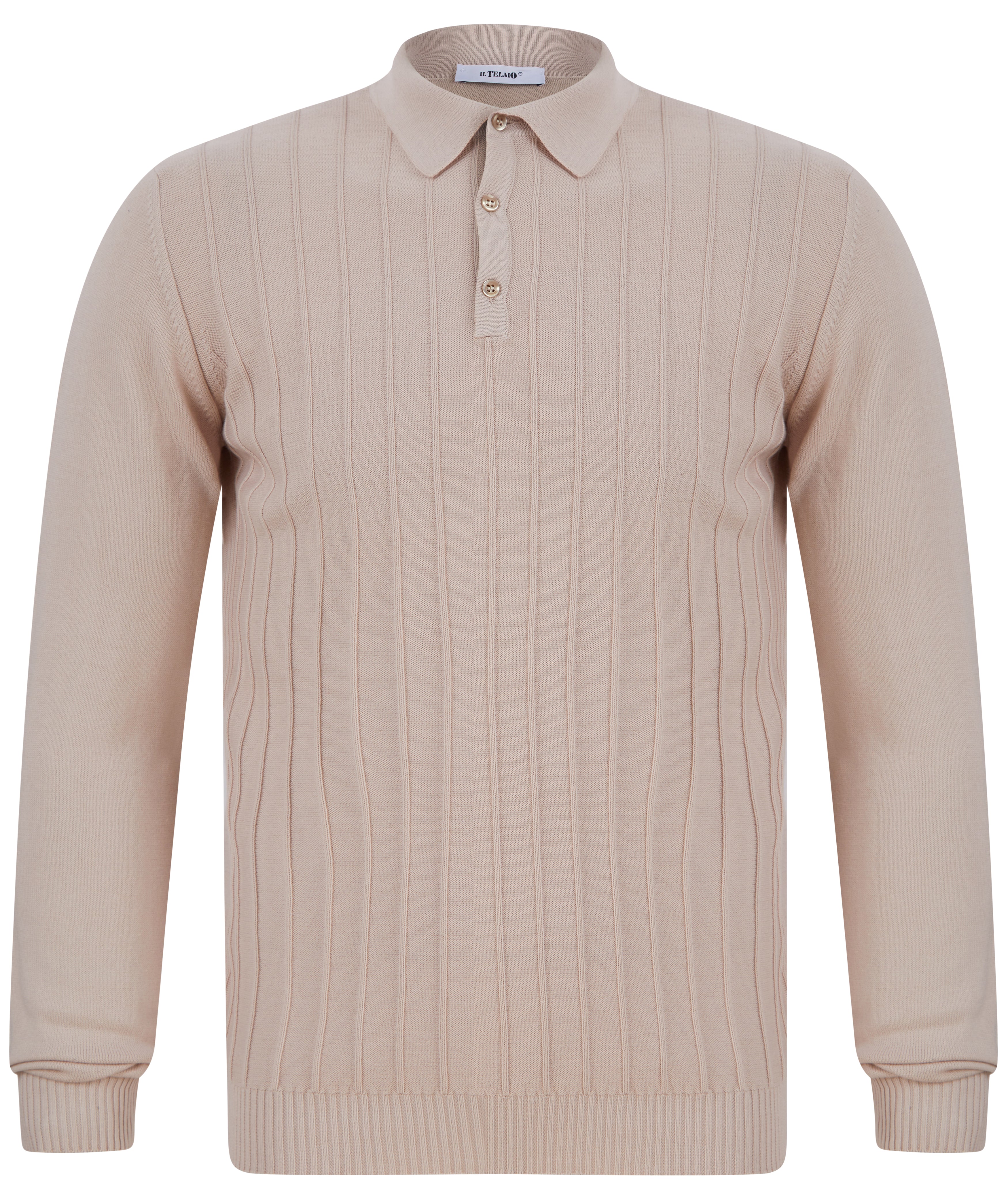 Load image into Gallery viewer, IL Telaio Long Stripe Knit Beige
